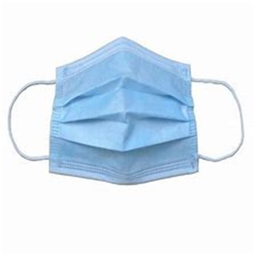 Disposable 3 Ply Non-woven Face Mask with Ear loops - Blue 50/Box 